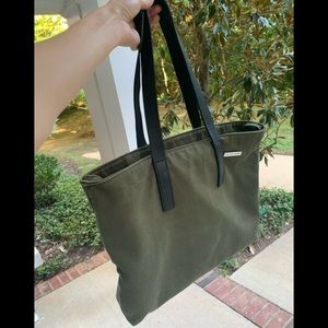 Everlane canvas and leather tote